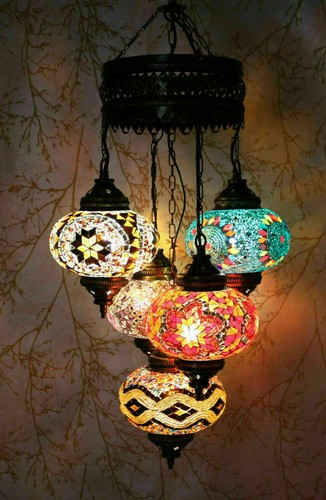Lustre plafonnier suspendu - , en
