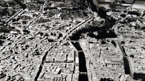 Ancienne photo aérienne - photo, de