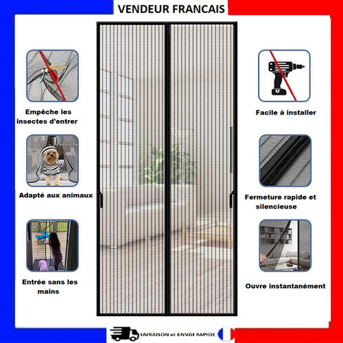 Moustiquaire rideau anti - rideau,