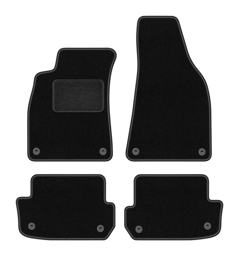 Tapis auto moquette - auto, noire