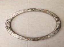 silver stucco wand frame art deco foliage 45 cm x 27 frame paintings