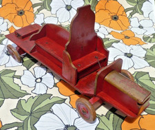 ANTIQUE TOY, FIRE TRUCK PAINTED WOOD circa 1920 Lenoble Toy