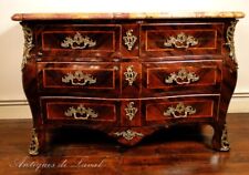 Commode Tombeau Régence marqueterie bronze doré XVIIIème
