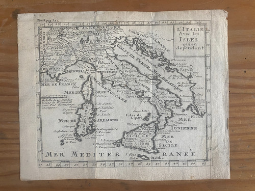 Ancienne carte italie - carte, l'italie