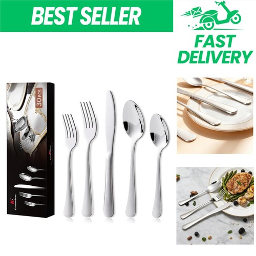 Set couverts inox pour 6 - 30,