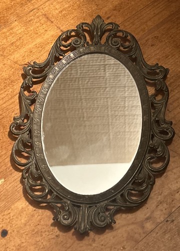 Miroir ovale vintage cadre - miroir,
