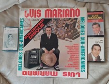 Luis Mariano lot de 1 disque 33 Tours (son dernier disque) +3 cassettes audio