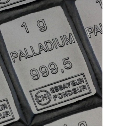 Lingot palladium 999 - palladium, 999/1000