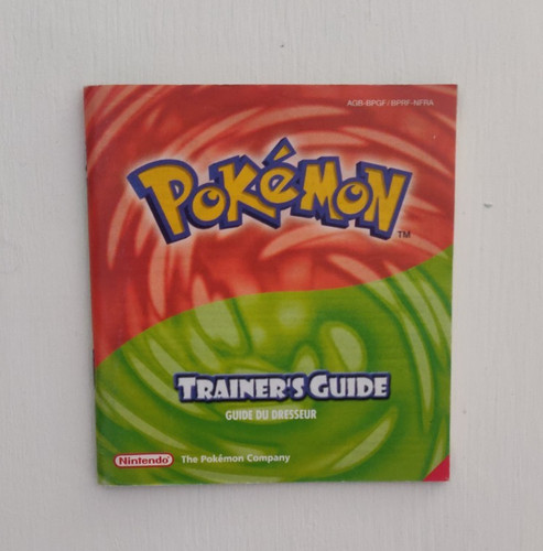 Livret pokémon rouge feu vert - livret,