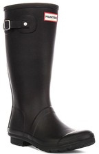 Hunter Original Bottes Hauteur Genou Caoutchouc Junior Garçons Noir UK 3 - 4