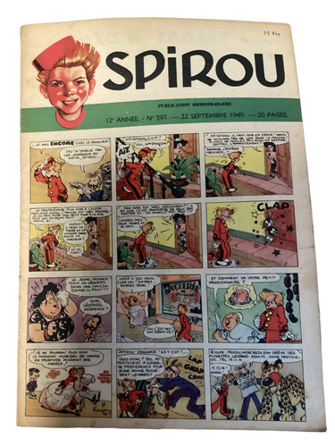 Ancienne revue spirou - spirou, vintage