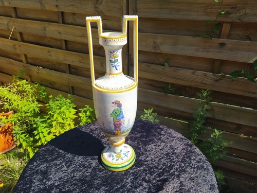 Vase amphore faïence hr - en,