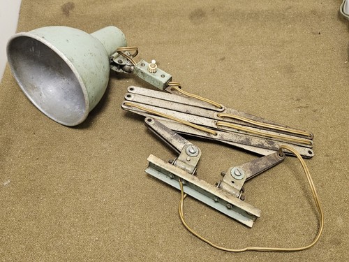 Ancienne lampe vintage atelier - lampe,
