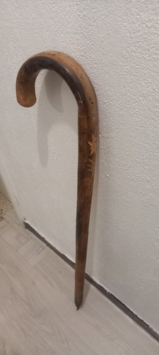 Canne marche bois - en, marron