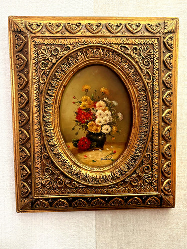 Peinture huile ancienne - à, l'huile