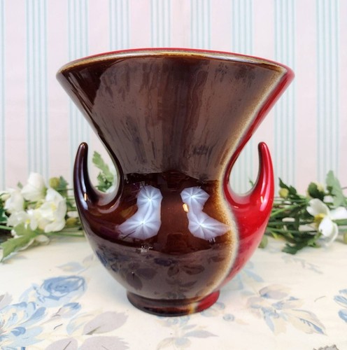 Vase verceram rouge marron - vase,