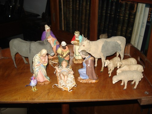 Lot santons église dont - lot, 13
