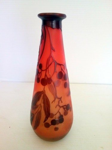 Vase galle pate verre - galle,
