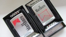 ORIGINAL NEUF ZIPPO BE MARLBORO logo SET - EXTREMELY RARE !