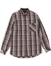 MARLBORO CLASSICS Mens Shirt XL Grey Check Cotton BE11