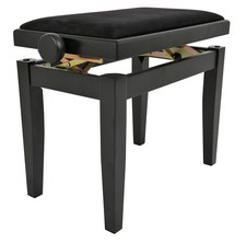 Banc de Piano Élégance Noir