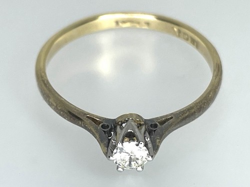 Bague solitaire vintage - solitaire, or