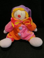 Doudou Peluche Clown Gino Orange Rose Musical Moulin Roty TTBE