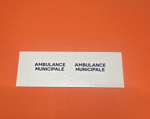 Décalcomanie ambulance - décalcomanie, "ambulance