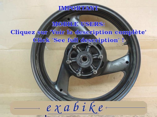 Roue arriere pour yamaha yzf - arriere,