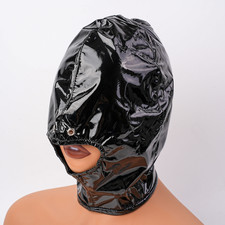 Masque Cagoule Cuir Sensorielle Privation Bondage Fétichismes Pour Couples BDSM