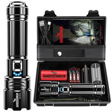 Lampe Torche LED Ultra Puissante 1000000 Lumens Lampe de Poche Rechargeable a...