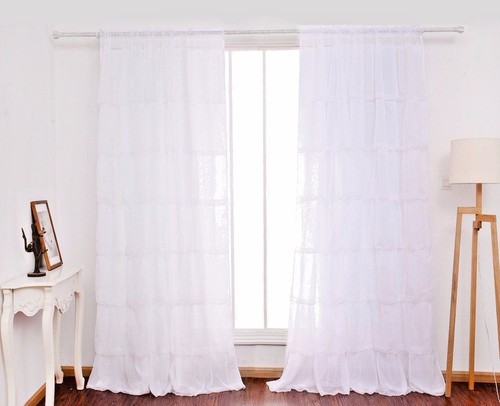 Voile rideau pour chambre - chambre, À