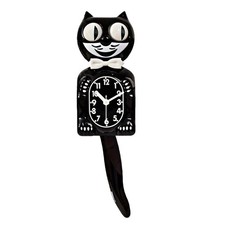 CLASSIC BLACK 2D CAT CLOCK