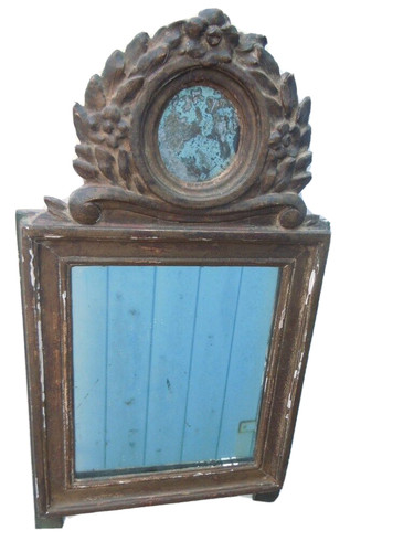 Miroir trumeau bois sculpté - miroir,