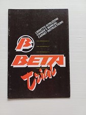 1992 BETA Zero Trial Original Maintenance Use Manual Motorcycle Owner's Manual