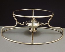 CHRISTOFLE LARGE FLAT HEATER WITH REVERSIBLE SYSTEM METAL SILVER 19TH YEAR 1882