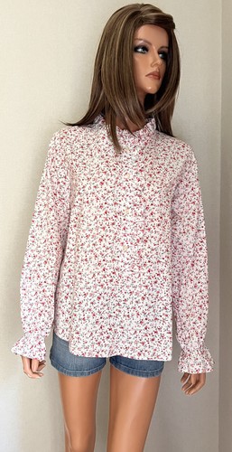 Chemise blouse blanche - , fleurie