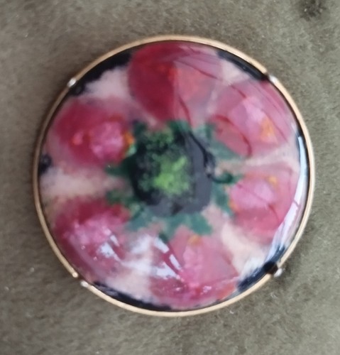 Broche émaux sur cuivre - en,