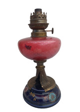 Oil lamp earthenware Langeais decoration flowers spinning top bubble glass Kosmos oil lamp 19