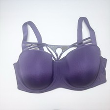 Marlies Dekkers Purple Beetle Balcony Bra Cage Front Metal Medallion 38E / 38DD