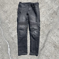 REV'IT! Moto 2 Jeans Mens 34 X 31 Cordura SEESMART Tapered Fit Motorcycle Pants