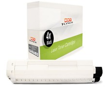 4X MWT TONER NOIR Pour OKI
