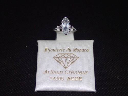 Bague blanc 750 ème - en, de