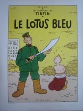 Affiche Narès signée Tintin