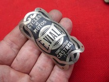 Ancienne Plaque  de Vélo