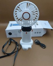 Ventilateur de Bureau USB Mini Rechargeable avec Support Téléphone – 5 Vitesses 