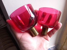 Paire4 Verrine Rouge Verre de