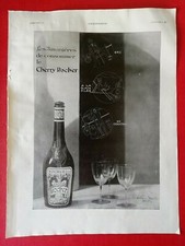 1930 Alcohol CHERRY ROCHER - Photo WHITE DEMILLY on the back WORLDLY BOOT