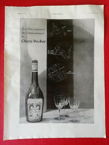 1930 alcool cherry rocher - 1930,