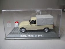 LG758 UH M6 mythical R4 duo No. 6b 1/43 car Renault 4 pick up bache 1983 sand